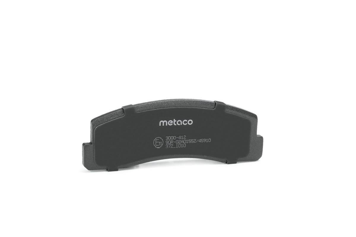 Колодки тормозные передние к-кт metaco 3000-412 preview 2 Колодки тормозные передние к-кт metaco 3000-412 preview 2