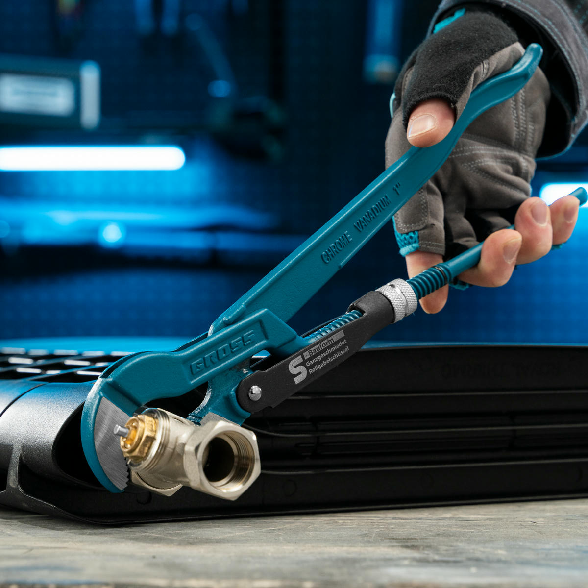 GROSS 15611 Ключ трубный рычажный, №1, 1", цельнокованый, CrV, тип - "S preview 8