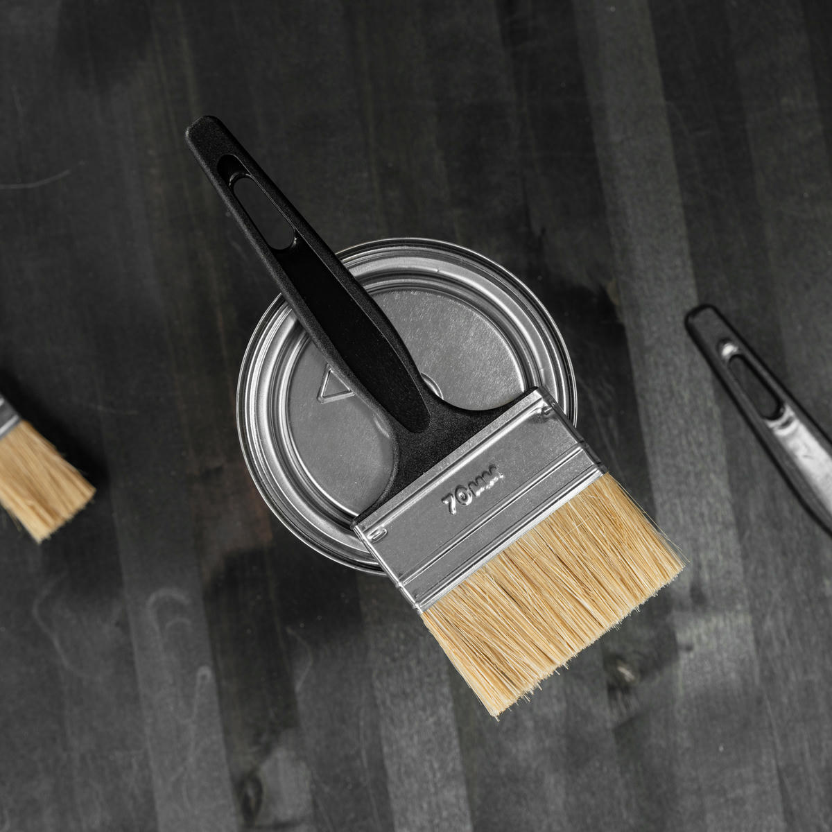 Кисть флейцевая "Стандарт", 70*6, натуральная щетина, пластиковая ручка СИБРТЕХ preview 5