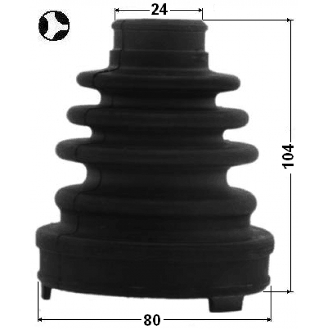 Пыльник ШРУСа FEBEST 0115-ACV30LHT preview 2