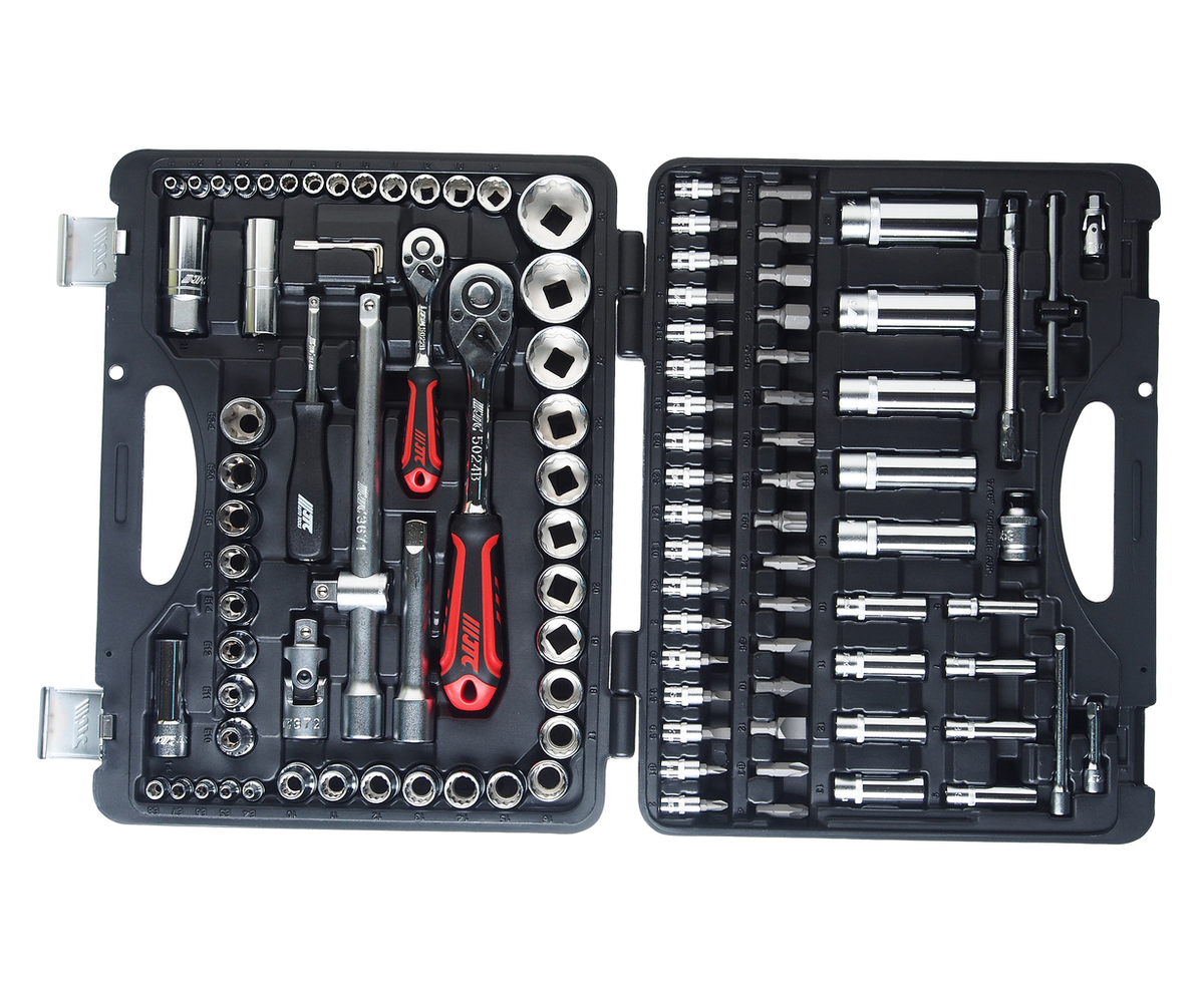 Набор головок торцевых и вставок 1/4" 1/2" 12гр 110пр. кейс JTC preview 2