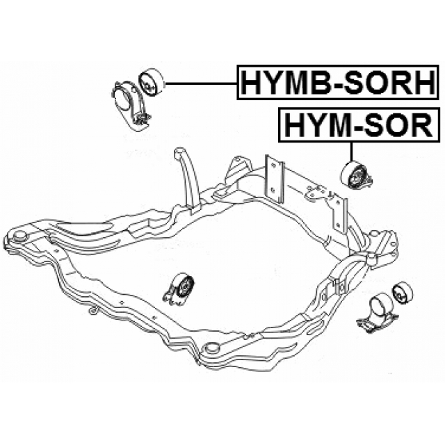 Сайлентблок FEBEST HYMB-SORH preview 2