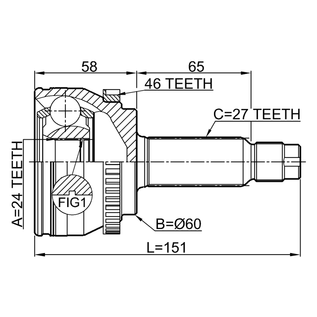 ШРУС наружный передний FEBEST 2210-SOUA46 preview 2
