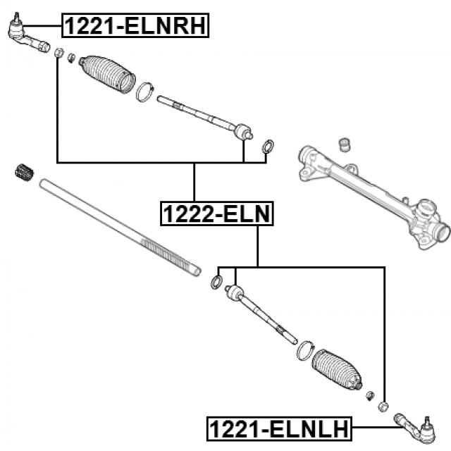 Тяга рулевая FEBEST 1222-ELN preview 2