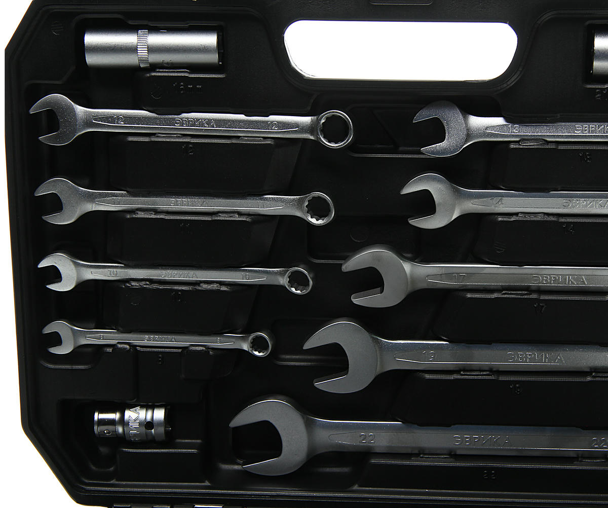 Набор инструмента 1/4" 1/2" 6-гр. 82пр. ЭВРИКА preview 2