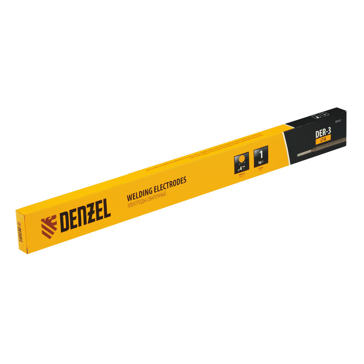 Электроды DER-3, диам. 4 мм, 1 кг, рутиловое покрытие Denzel preview 5