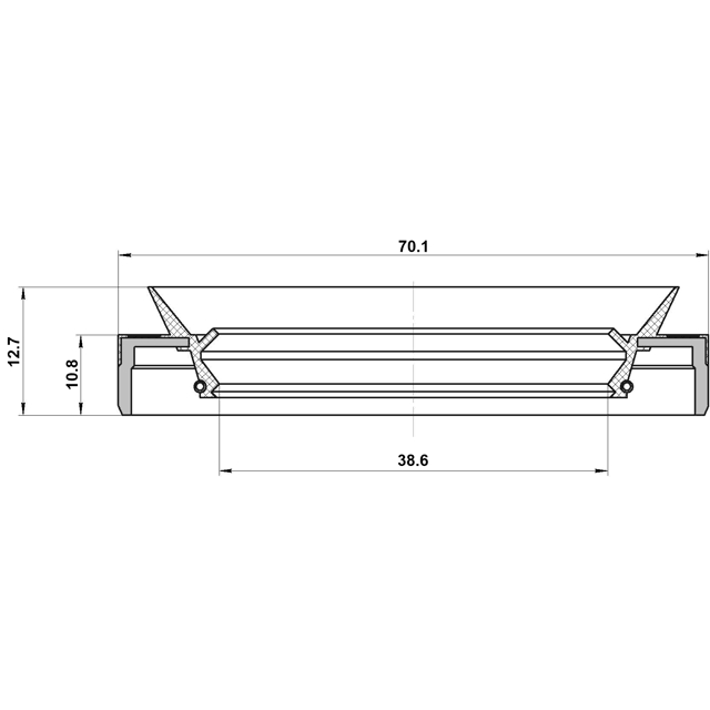 Сальник редуктора задн моста MERCEDES W201-204, W124/210-212 95MES-40701113R preview 2