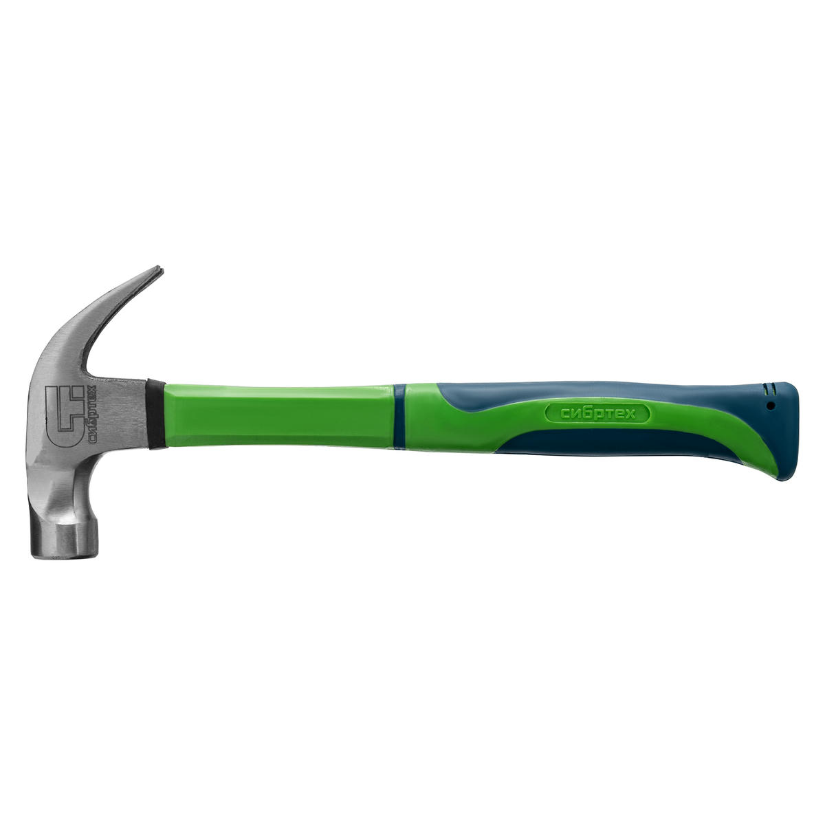 СИБРТЕХ 10441 Молоток-гвоздодер, 450г, с магнитом, фиберглассовая обрезиненная рукоятка preview 2