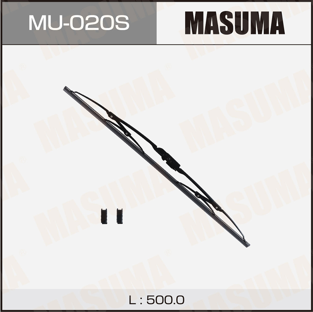 Щетка стеклоочистителя 500 мм каркасная 1 шт MASUMA WIPER BLADE MU-020S preview 1