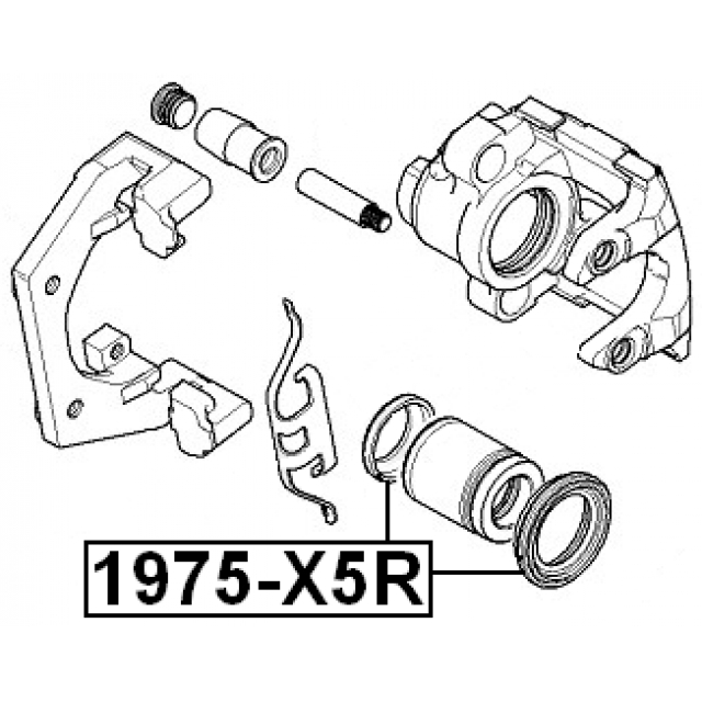 Рк заднего суппорта FEBEST 1975-X5R preview 2