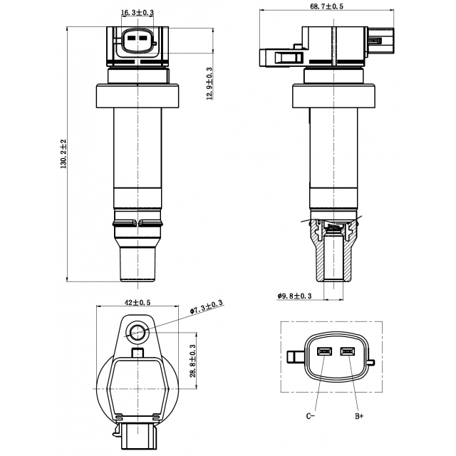 Катушка зажигания FEBEST 12640-001 preview 2