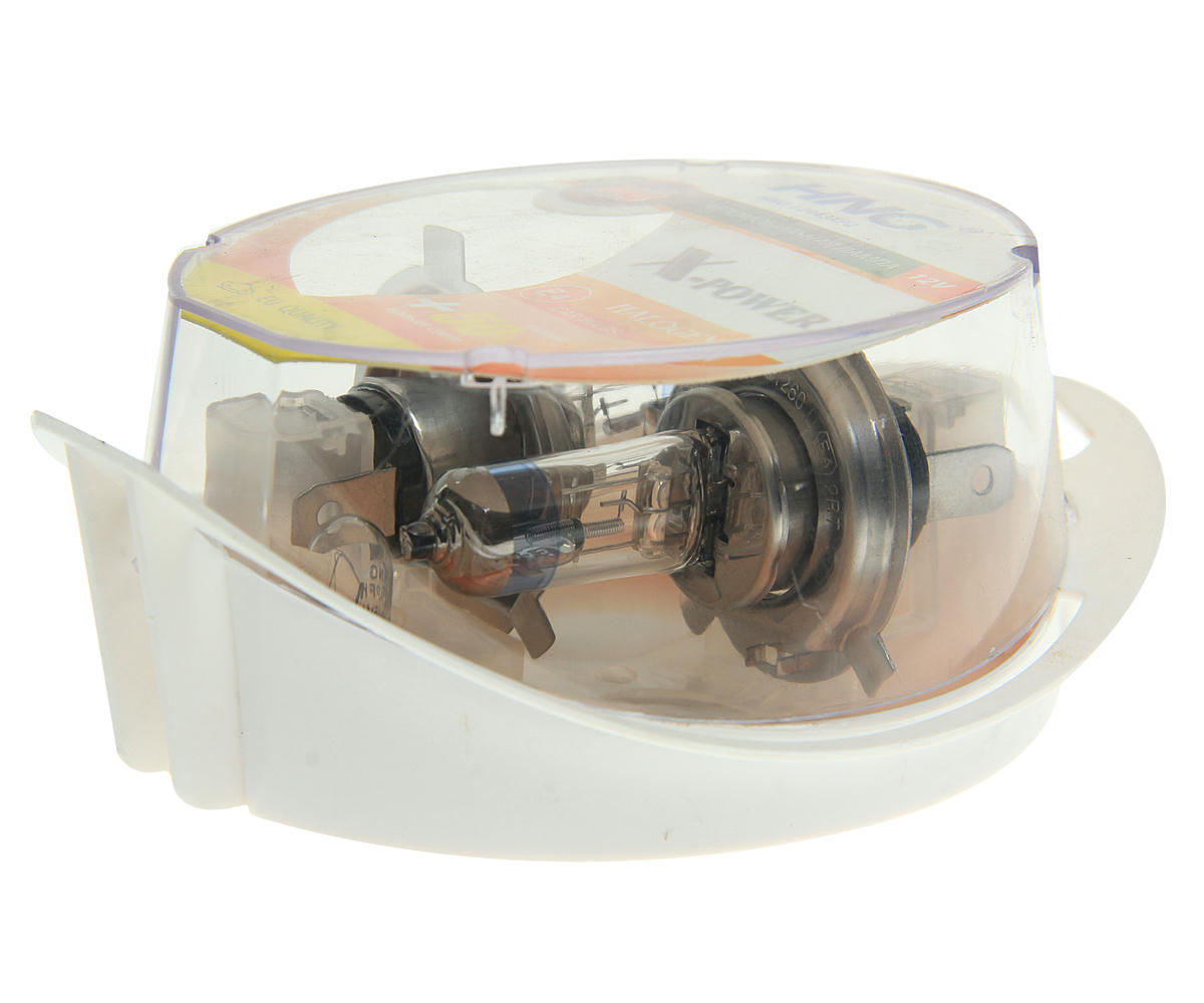 Лампа 12V H4 (60/55) P43t+50% X-POWER (2шт+2шт W5W) 12V HNG preview 1