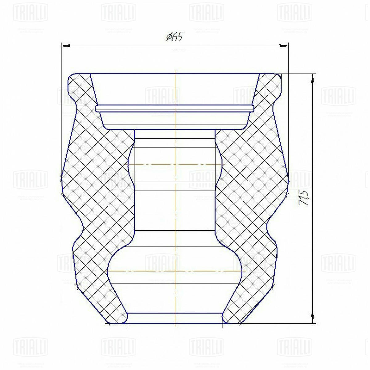 Отбойник заднего амортизатора TRIALLI BC 0882 preview 2