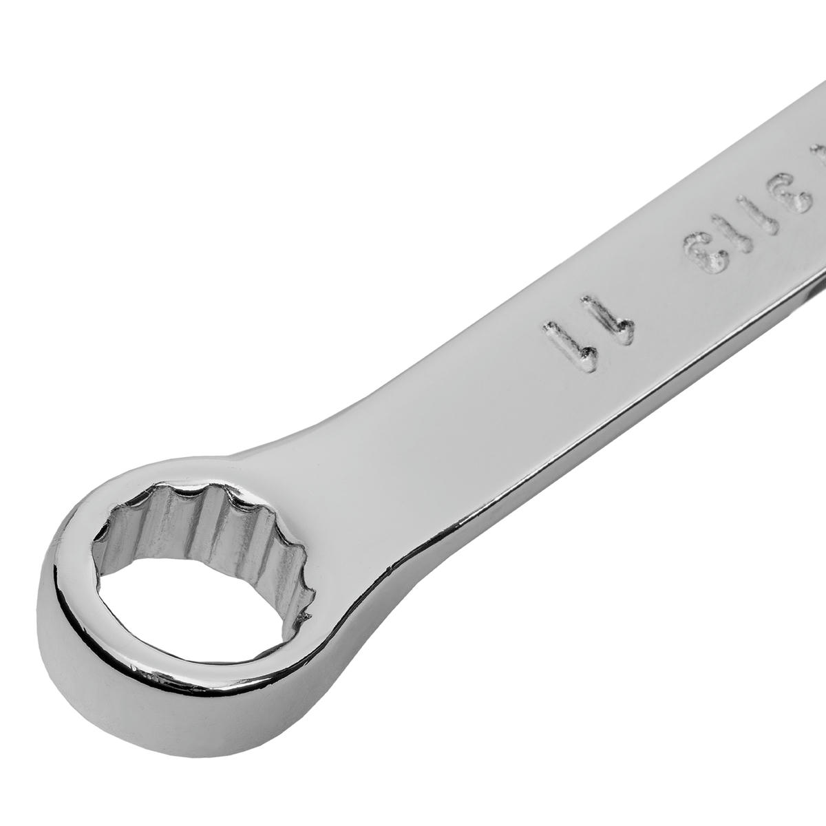 Ключ комбинированный, 11 мм, CrV, полированный хром MATRIX 15155 preview 4