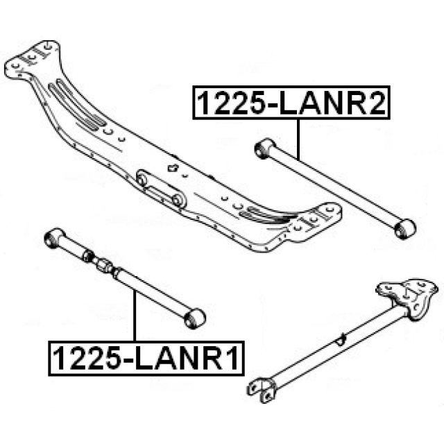 1225LANR1_рычаг задней подвески поперечный задний! Hyundai Coupe 01>/Elantra 00> preview 2