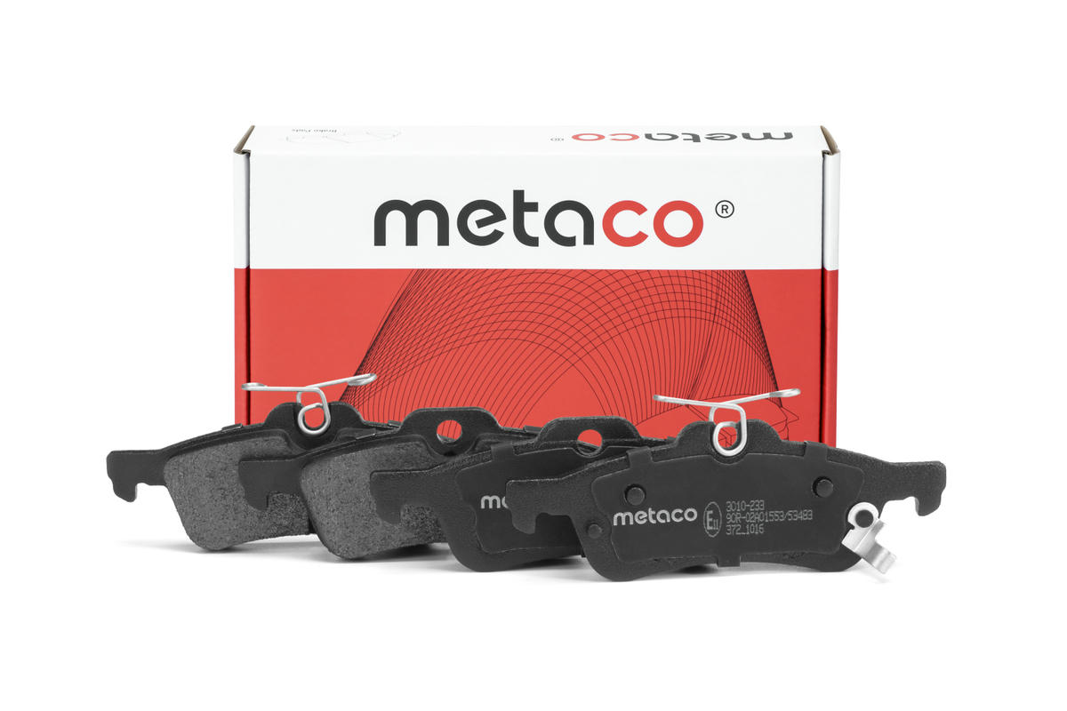 Колодки тормозные задние дисковые к-кт metaco 3010-233 preview 1