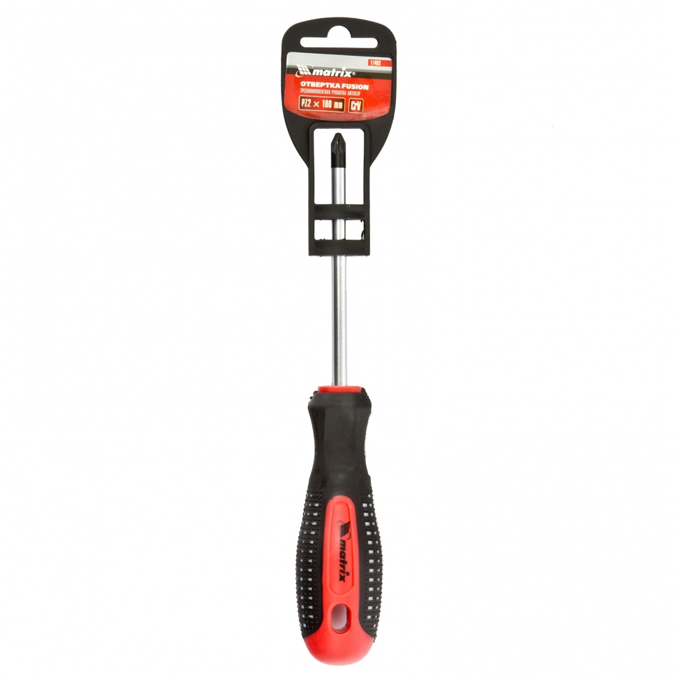 Отвертка крестовая MATRIX Fusion PZ2х100мм CrV preview 1