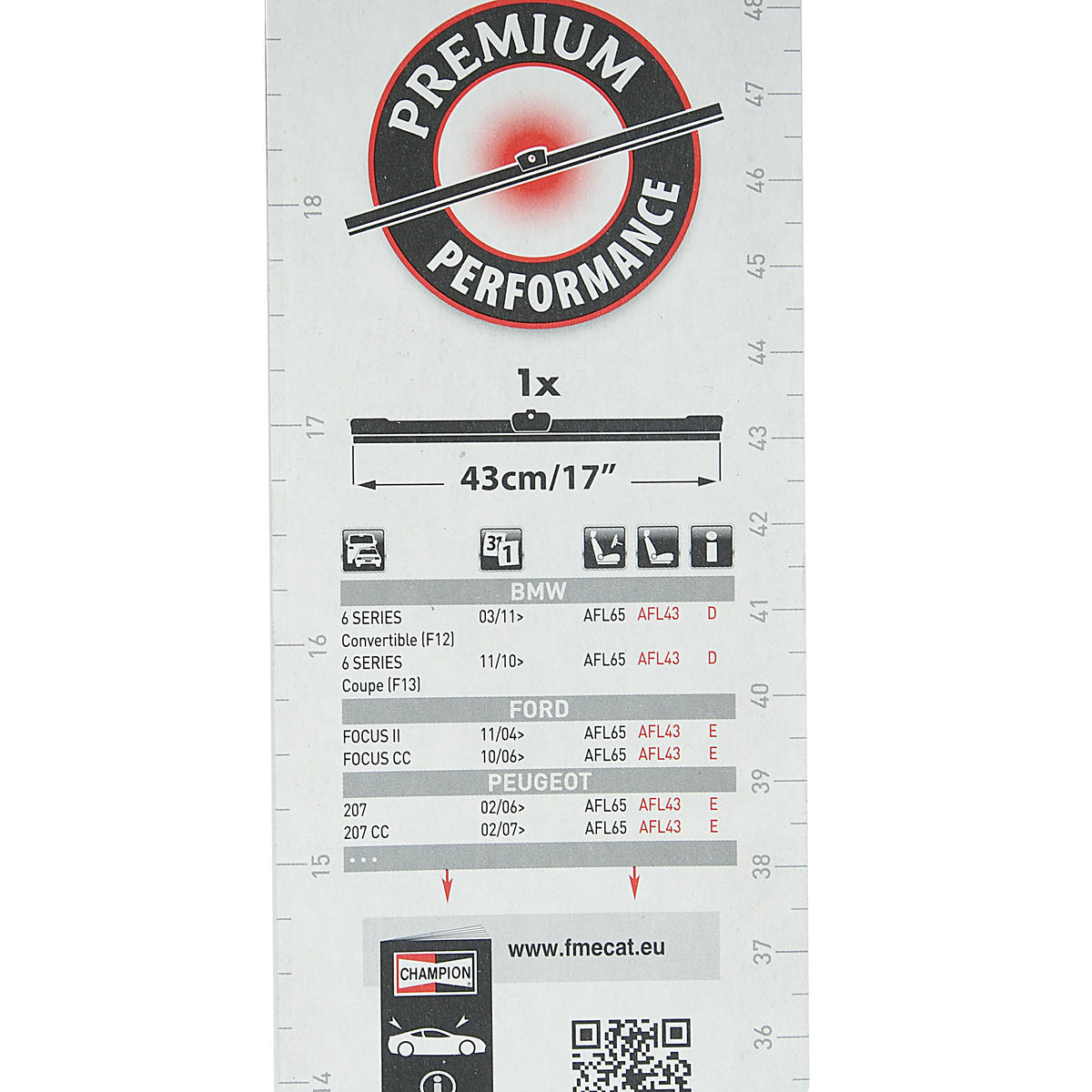 Щетка стеклоочистителя 430мм бескаркасная Aerovantage CHAMPION preview 1