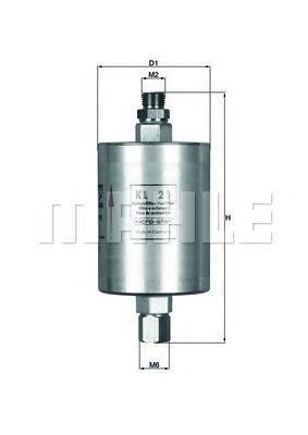 Фильтр топливный MAHLE KL 21 preview 1