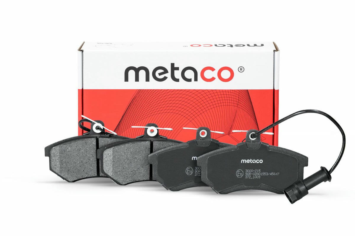 Колодки тормозные передние к-кт metaco 3000-215 preview 1