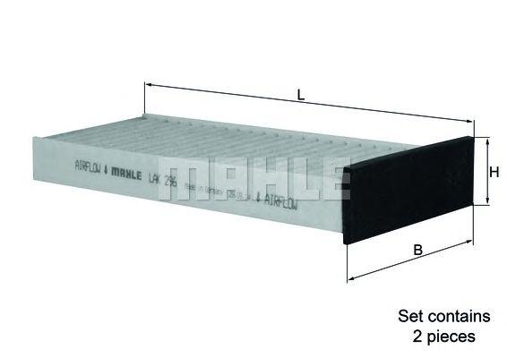 Фильтр салона MAHLE LAK 296S preview 1