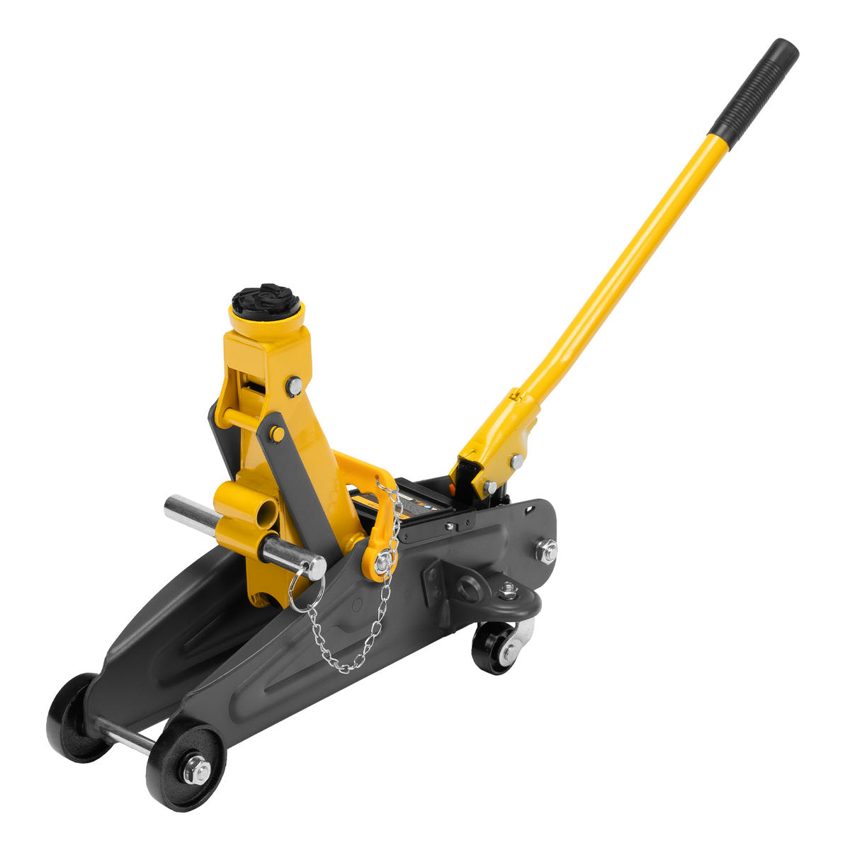 Домкрат подкатной гидравлический 2т 130-330мм с фиксатором (в кейсе) DENZEL preview 3