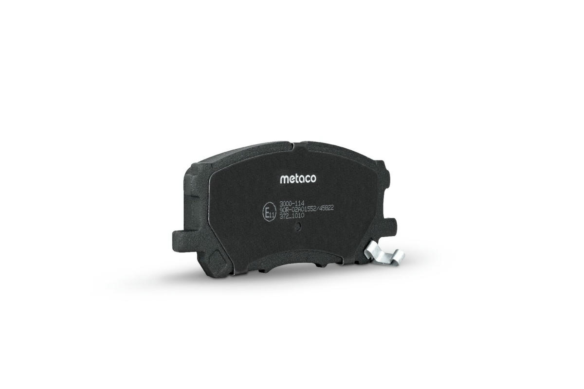 Колодки тормозные передние к-кт metaco 3000-114 preview 3