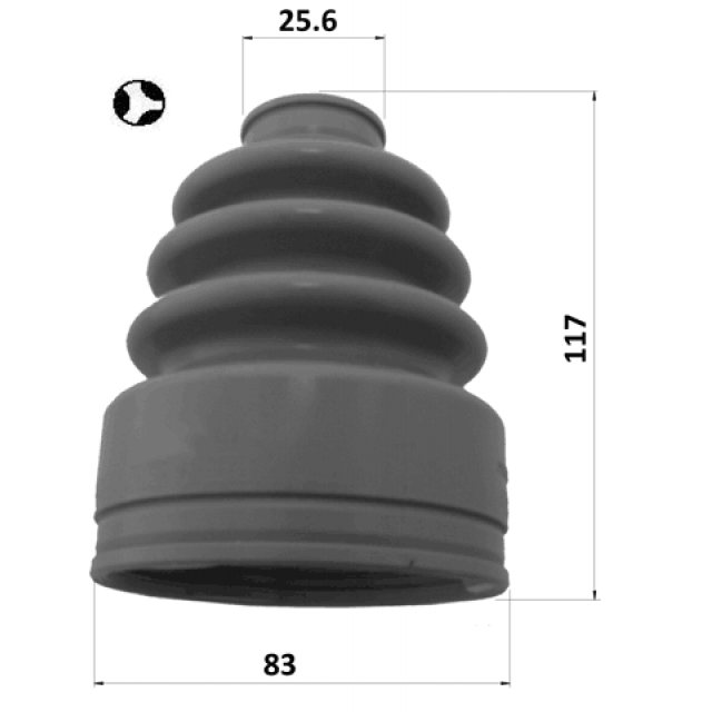 0315-YF4T_пыльник ШРУСа внутреннего к-кт! Honda Pilot YF1 07-11 preview 2