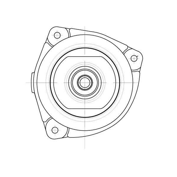 SA 1465_опора амортизатора переднего левого! без подш. Nissan Note E11 1.4-1.6 06> preview 2