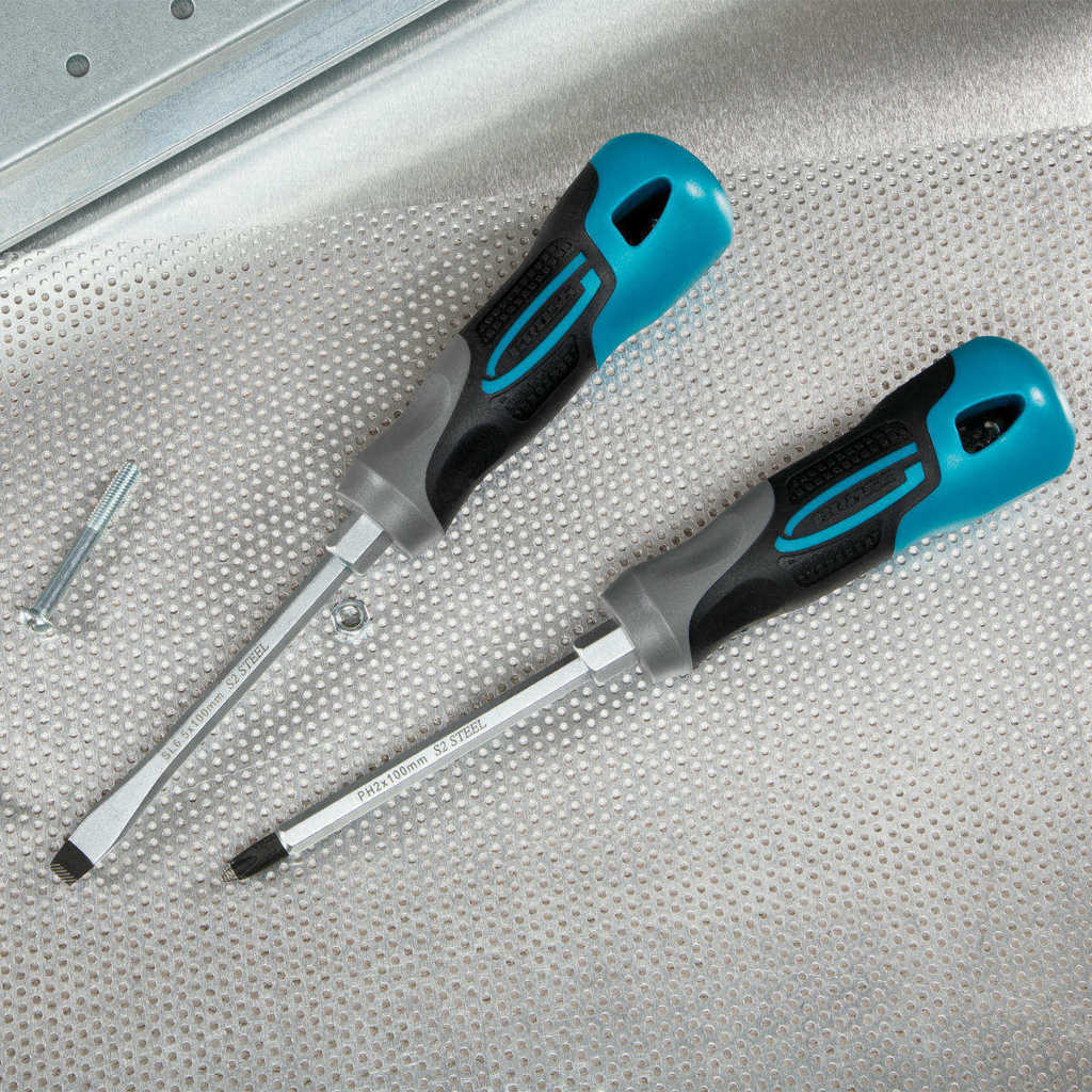 Набор отвёрток комбинированный 2 шт,S2, трехкомпонентная рукоятка GROSS preview 1