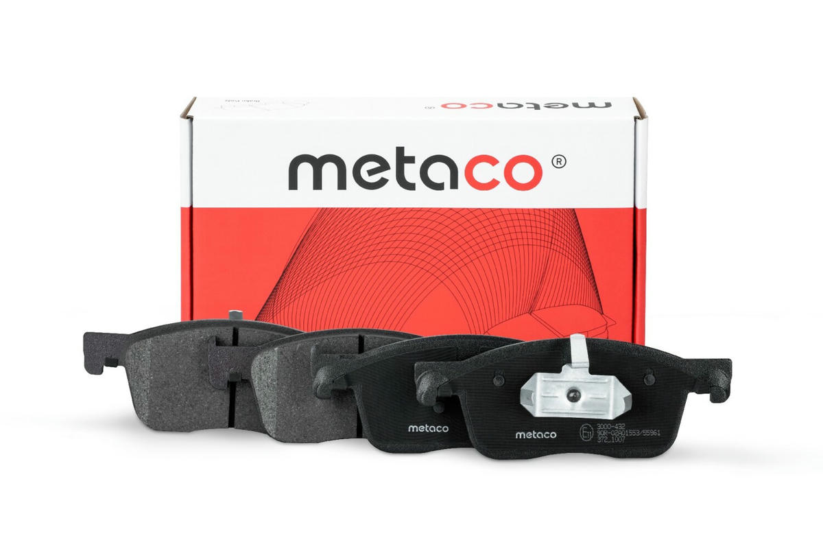 Колодки тормозные передние к-кт metaco 3000-432 preview 1