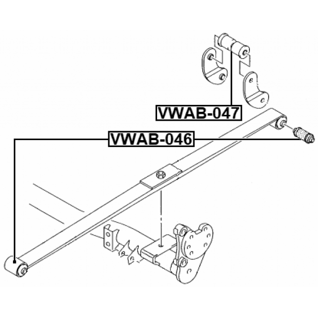 Сайлентблок FEBEST VWAB-046 preview 2