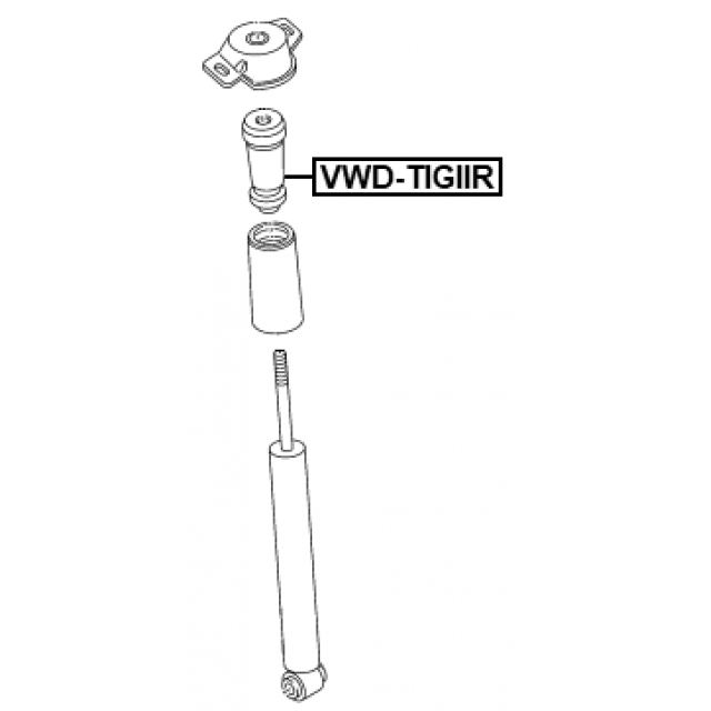 Отбойник амортизатора FEBEST VWD-TIGIIR preview 2