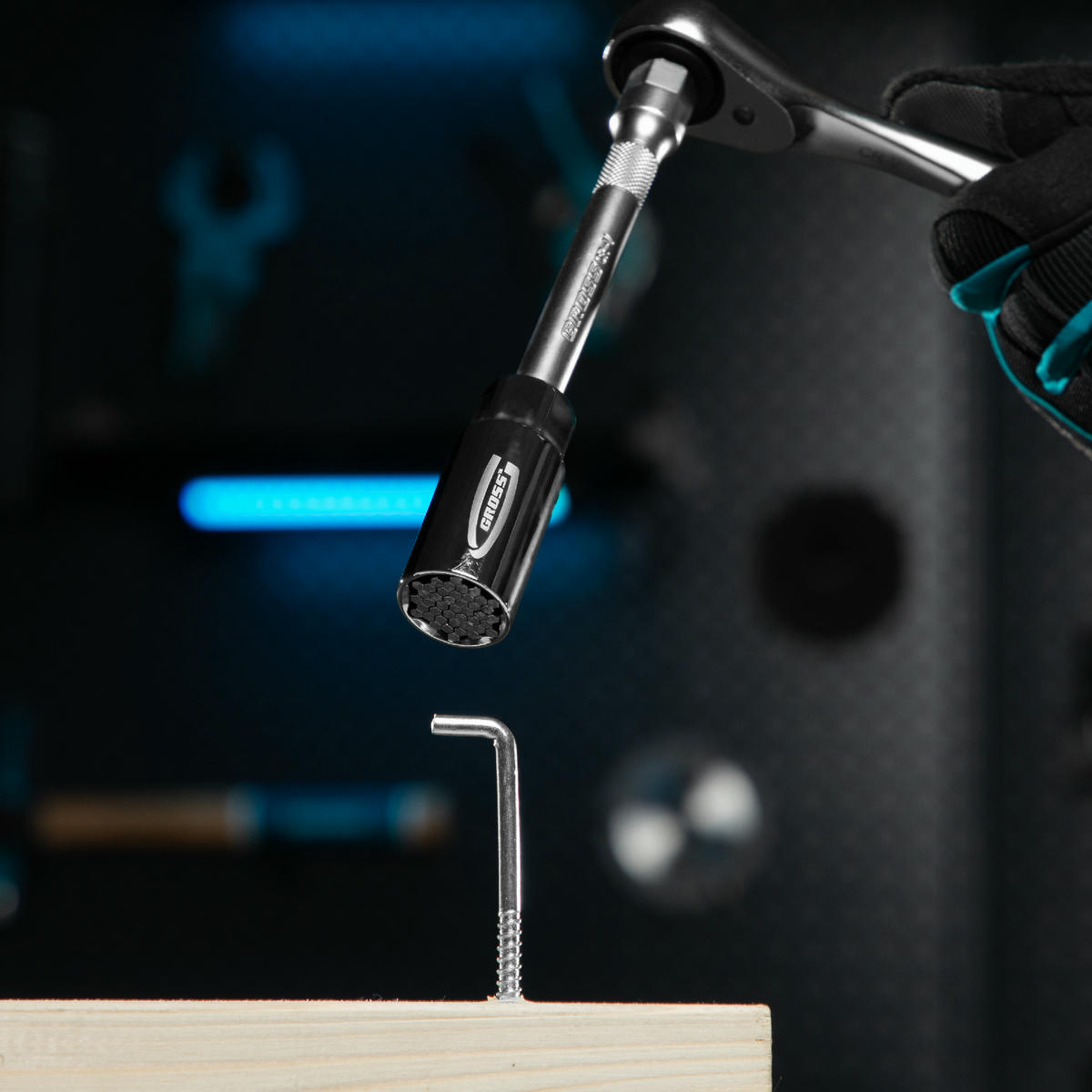 Головка торцевая универсальная 6-21 3/8" многоразмерная GROSS preview 14