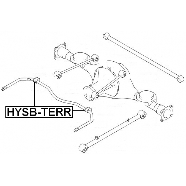 Втулка (сайлентблок) заднего стабилизатора FEBEST HYSB-TERR preview 2 Втулка (сайлентблок) заднего стабилизатора FEBEST HYSB-TERR preview 2
