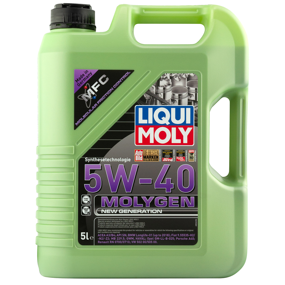Масло моторное LIQUI MOLY Molygen New Generation HC 5w40 синт. 5л preview 1