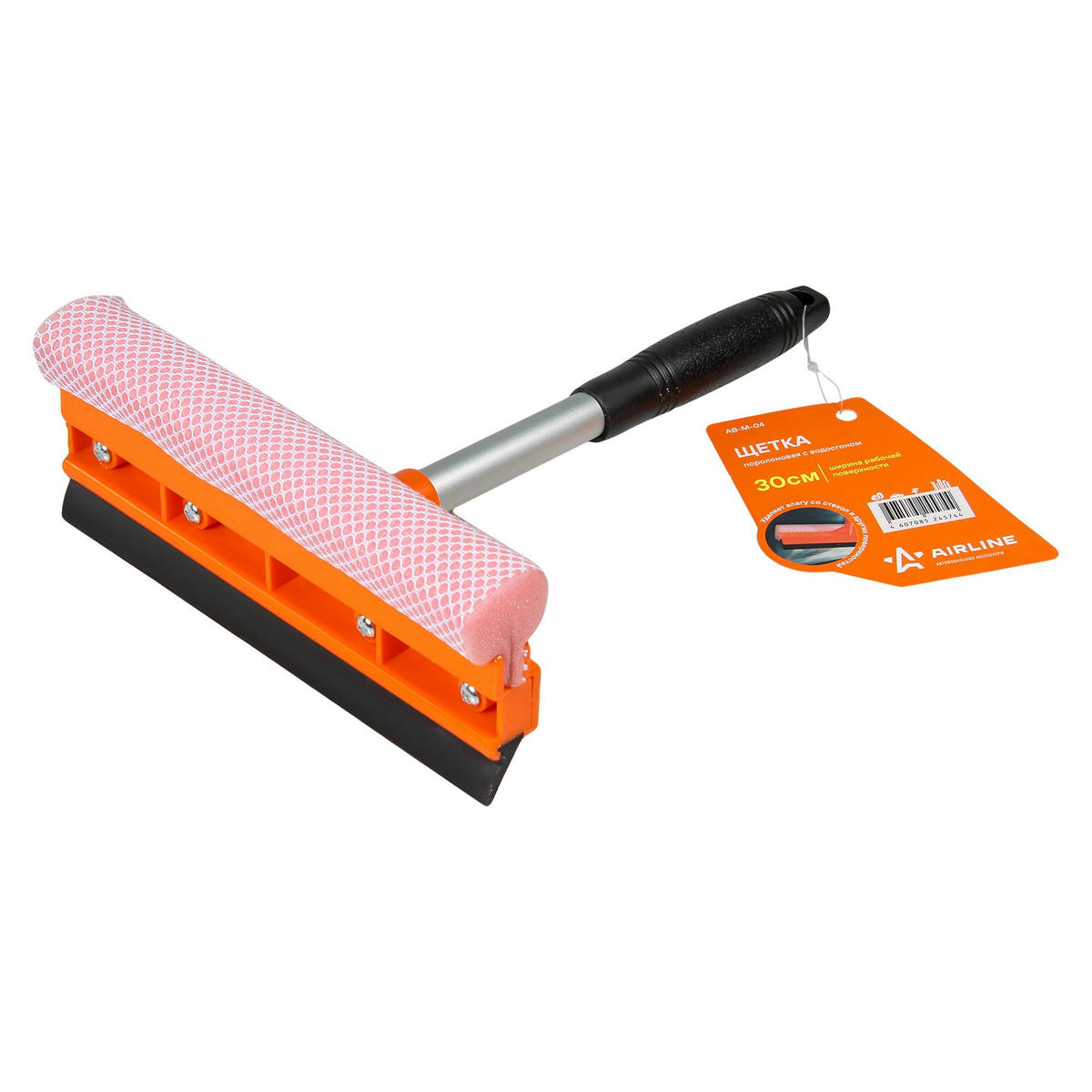AB-M-04_щетка для мытья стекол! с поролоном и водосгоном компактная 30 см preview 1