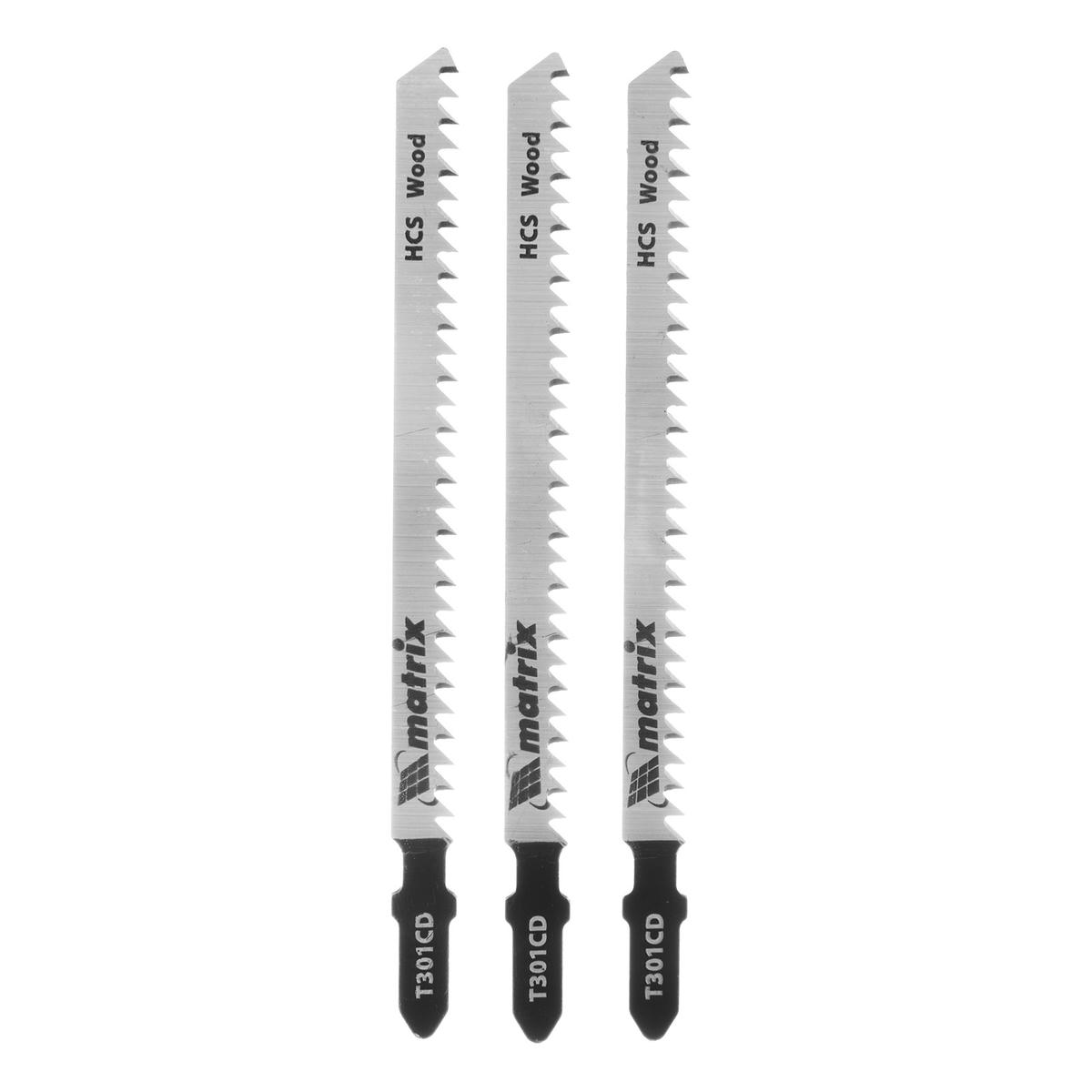 Полотна для электролобзика по дереву 3 шт. T301CD, 90 x 3мм, HCS MATRIX preview 1