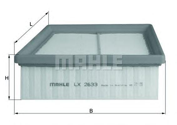 Фильтр воздушный MAHLE LX 2633 preview 1 Фильтр воздушный MAHLE LX 2633 preview 1