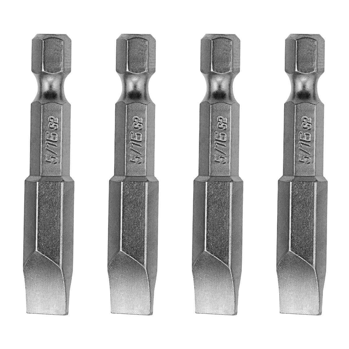 Набор бит, SL5/16"x2", 4 шт.// Denzel preview 2