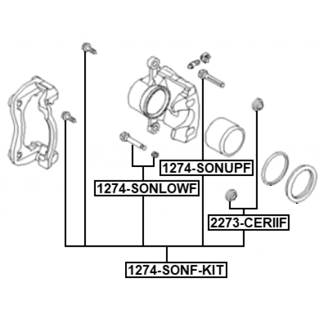 Втулка направляющая суппорта тормозного переднего комплект preview 2