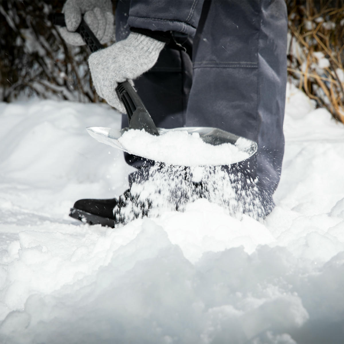 Лопата снеговая алюминиевая 205х280х640 черенок из пластика СИБРТЕХ preview 7