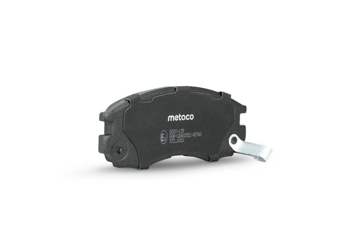 Колодки тормозные передние к-кт metaco 3000-135 preview 2