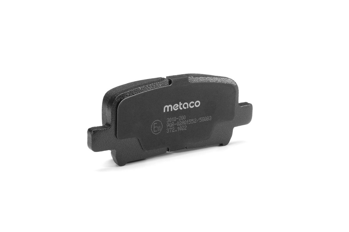 Колодки тормозные задние дисковые к-кт metaco 3010-200 preview 3