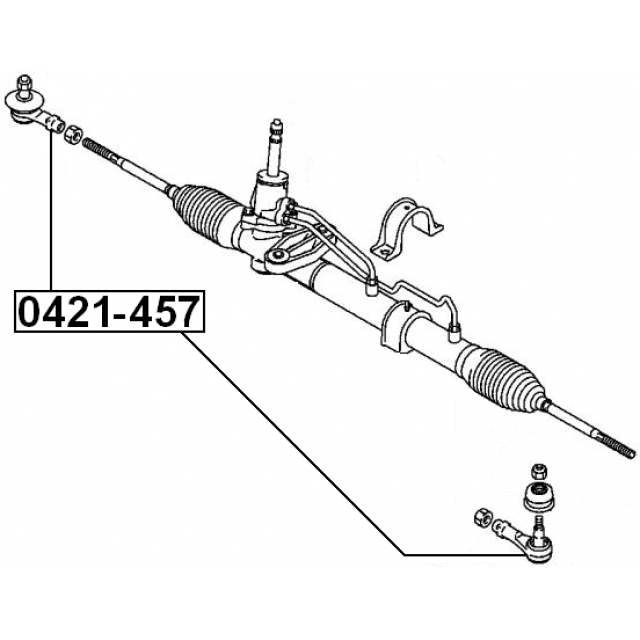 Наконечник рулевой FEBEST 0421-457 preview 2
