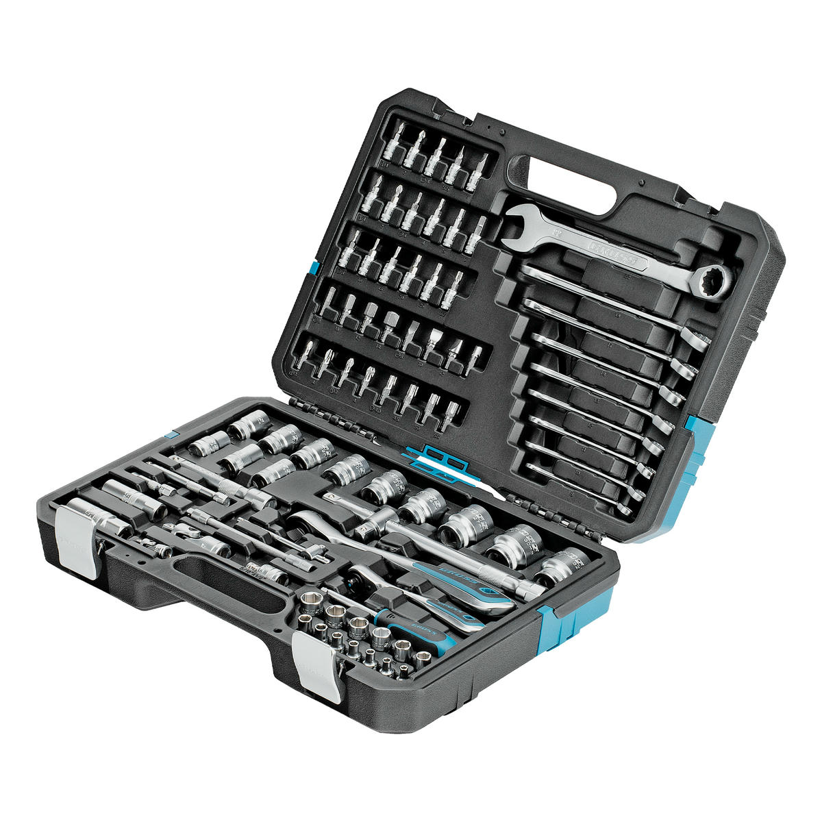 Набор инструмента 82пр. 1/2" 1/4" 120 зубьев GROSS preview 1