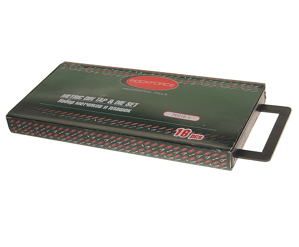 Набор метчиков и плашек метрический 16пр ROCK FORCE preview 1