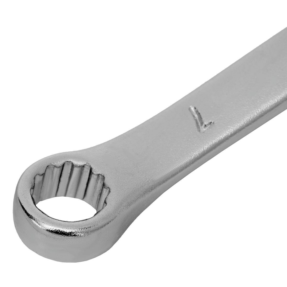 Ключ комбинированный 7 мм, CrV, матовый хром STELS preview 4