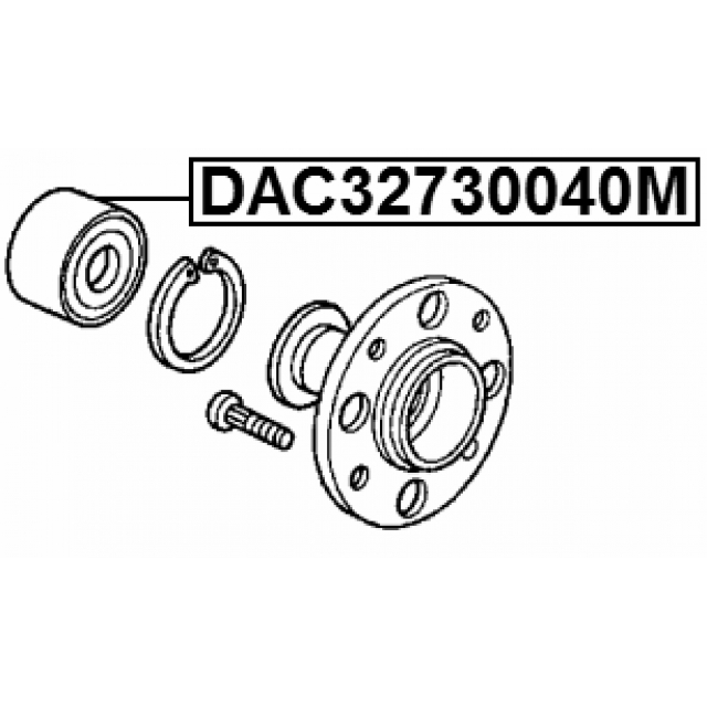 Подшипник ступичный задний 32x73x40 preview 2
