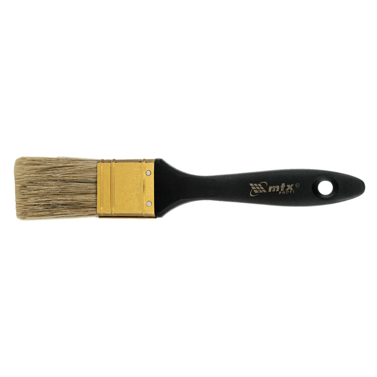 Кисть плоская Профи 1,5", натуральная щетина, пластмассовая ручка MATRIX preview 3